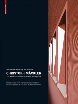 cover image of Christoph Mäckler